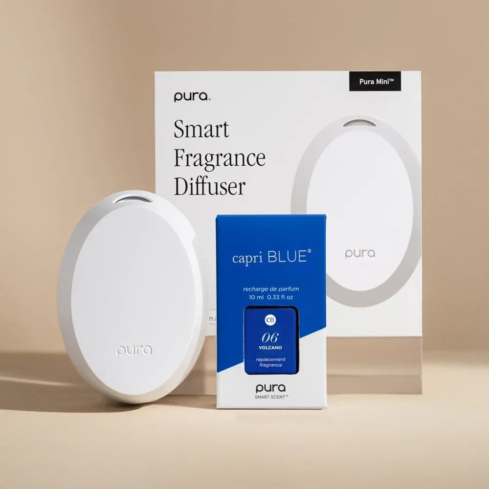 Pura Mini Smart Fragrance Diffuser + Capri Blue Aloha Orchid Refill